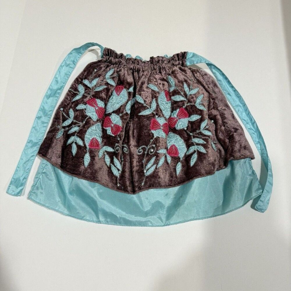 Devi Girls Skirt Size 2T Colorful Belted Waist Tie Lined - Picture 3 of 12